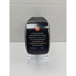 Samsung Gear S SM R750V Verizon 3G Curved Amoled Watch Black 4GB WiFi GPS *READ*